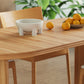 Modern Extendable Dining Table with Removable Extension Leaves - Natural Walnut