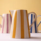 Yellow Pitcher | Handpainted Stoneware | 8.25 x 8.25 x 8 in