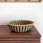 Bolga Tray - Natural w/ Black Stripes