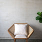 Teak Leisure Chair with Rattan Cane Back - Natural Wood / Brown