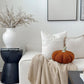 11” Jumbo Sherpa Orange Pumpkin Pillow