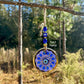 Dual Layer Gold Trim Wall Hanging Evil Eye Nazar Boncuk Mal De Ojo, Modern Boho Style Home Decor -- Dot Art Mandala