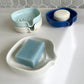 Self Draining Soapdish - Zero-Waste Porcelain - White Matte