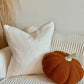 11” Jumbo Sherpa Orange Pumpkin Pillow