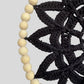 10" Handmade Wood Bead Frame Macrame Dreamcatcher - Nursery and Kid's Room Decor -- Black