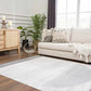 Thad Medium Gray Washable Area Rug