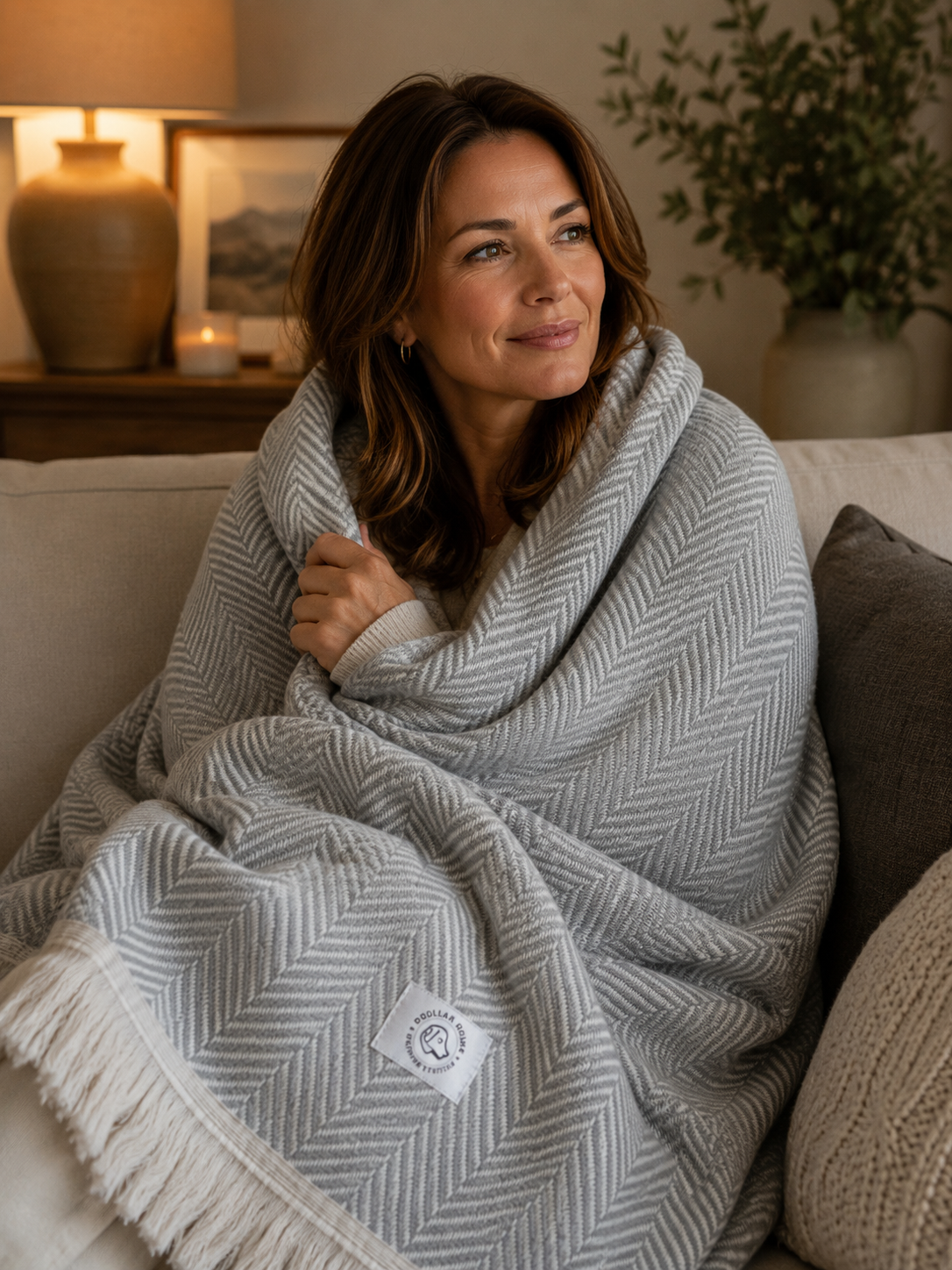 100% Organic Cotton Algarve Throw Blankets