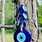 Macrame Evil Eye Wall Hanging | 7 Pcs Evil Eye Wall Decor | Evil Eye House Protection| Evil Eye Beads | All Seeing Eye| Macrame Wall Hanging