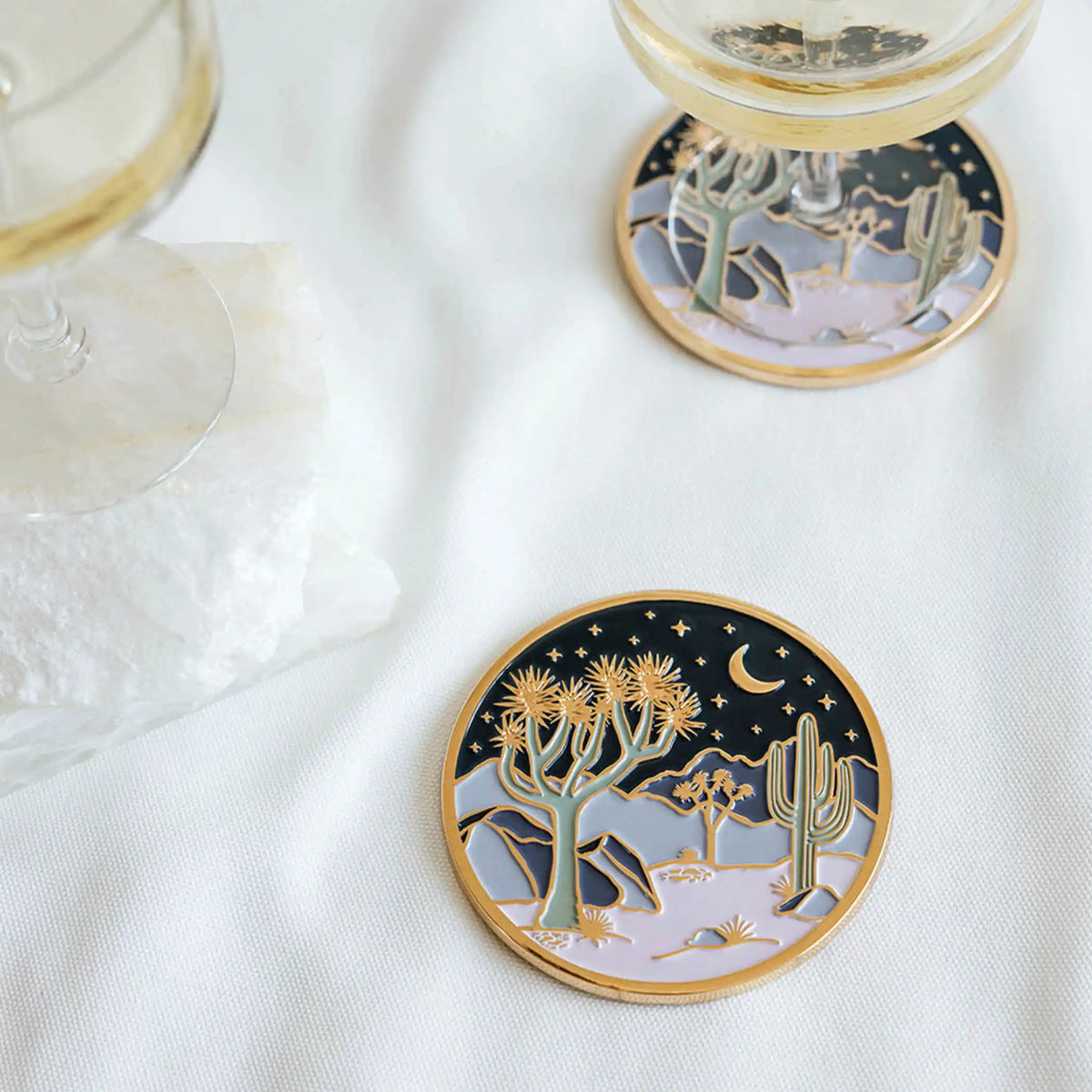 Cool Desert Gold Drink Coasters