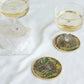 Lush Verte Gold Drink Coasters