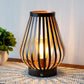 8.5''H Rechargeable Battery Powered Lamp with LED Edison Style Bulb