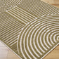 Deron Khaki Washable Area Rug