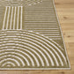 Deron Khaki Washable Area Rug