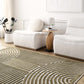 Deron Khaki Washable Area Rug