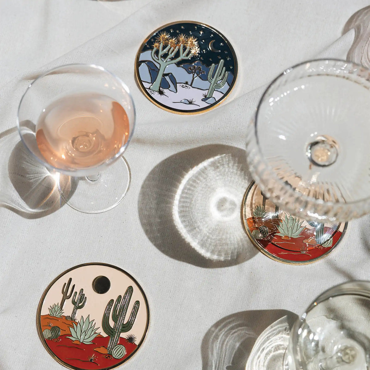 Warm Desert Gold Drink Coasters