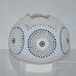 Turkish Moroccan Mosaic Lamp Light - Turkish Lamp Handcrafted Decorative Evil Eye Nazar Boncuk Design Gourd Table Lamp - Mal De Ojo - White