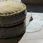 Block Print Meditation Cushion - Double Sided Round