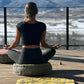Block Print Meditation Cushion - Double Sided Round