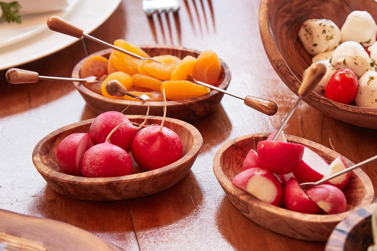 Italian Olivewood Aperitivo Set