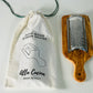 Italian Olivewood Parmesan Cheese Grater - Flat