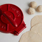 Tortilla Press Kit - Red Cast Iron with Servilleta