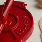 Tortilla Press Kit - Red Cast Iron with Servilleta