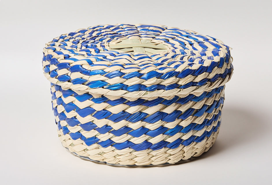 Mexican Woven Palm Tortilla Basket
