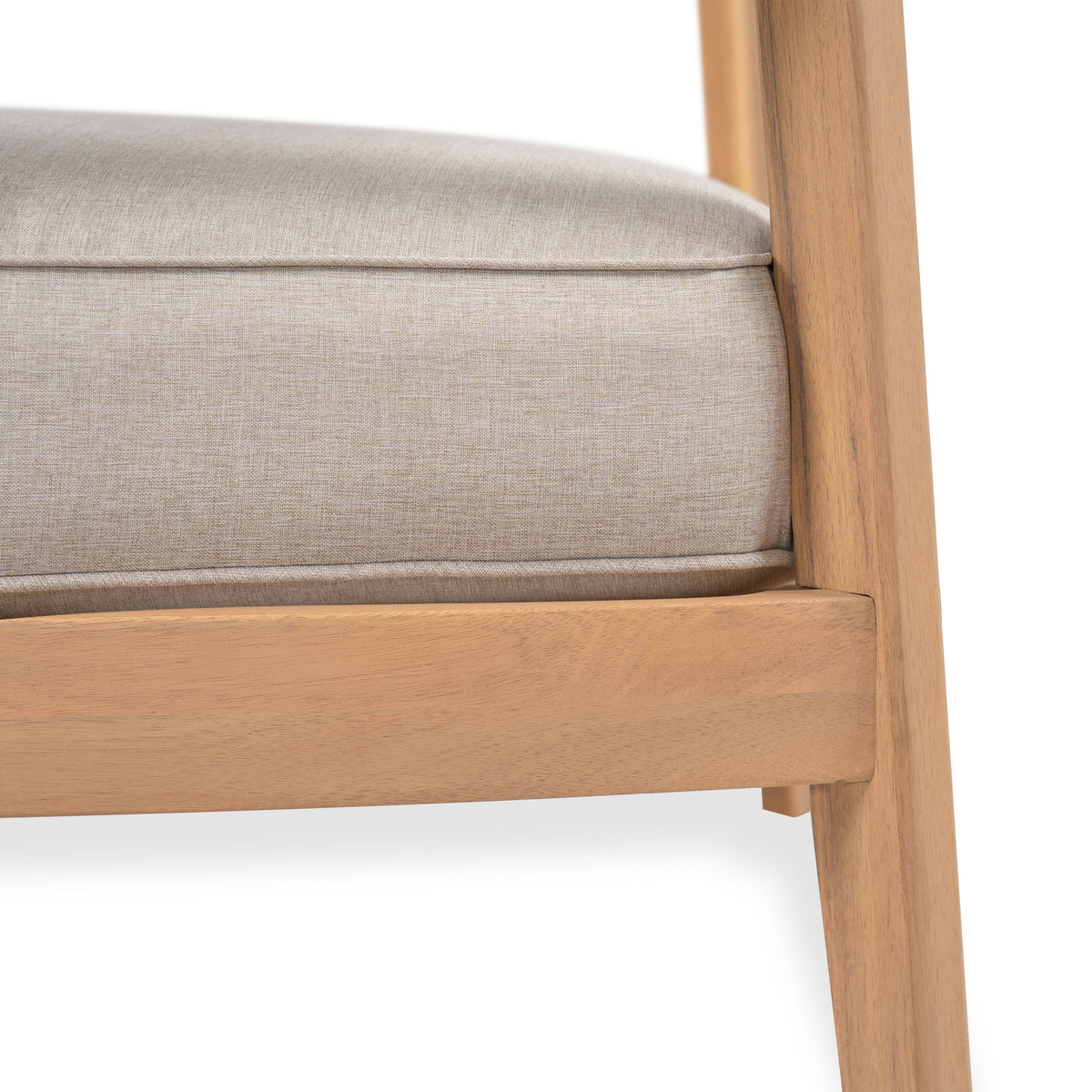 Mallorca Acacia Wood Club Chair with Seat Cushion - Outdoor