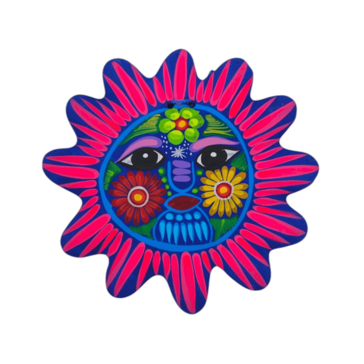 Alebrije Sun Wall Art | Mexican Ceramic Decor