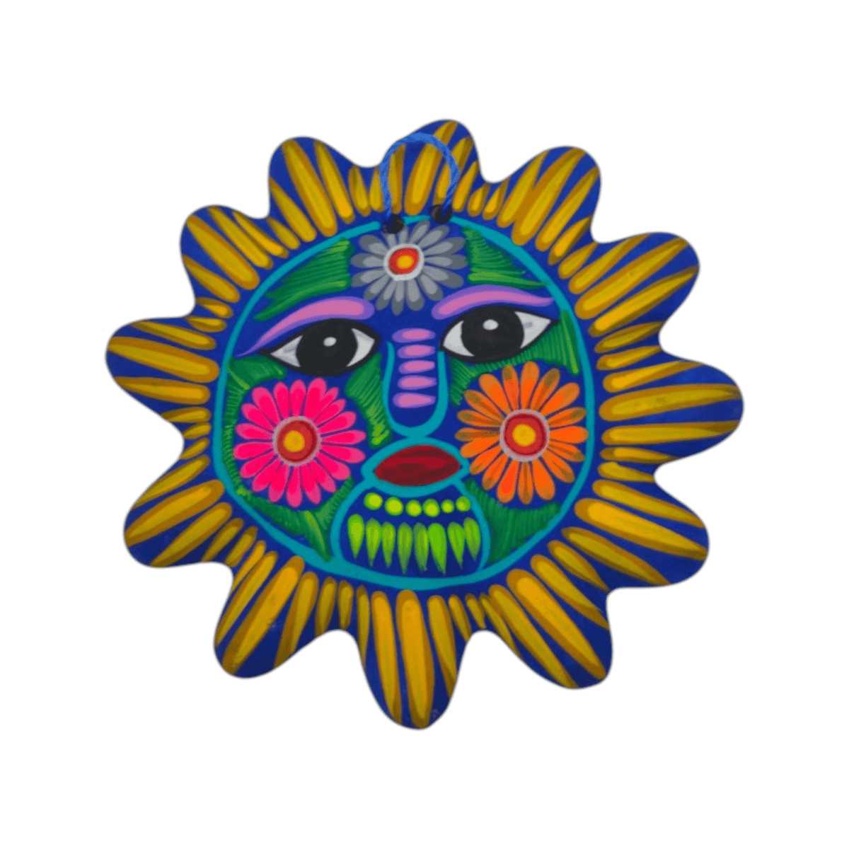 Alebrije Sun Wall Art | Mexican Ceramic Decor