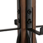 Reclaimed Wood and Metal Freestanding Coat Rack with Hooks - Natural
