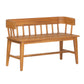 Bramley Outdoor Acacia Wood Bench with Natural Teak Finish
