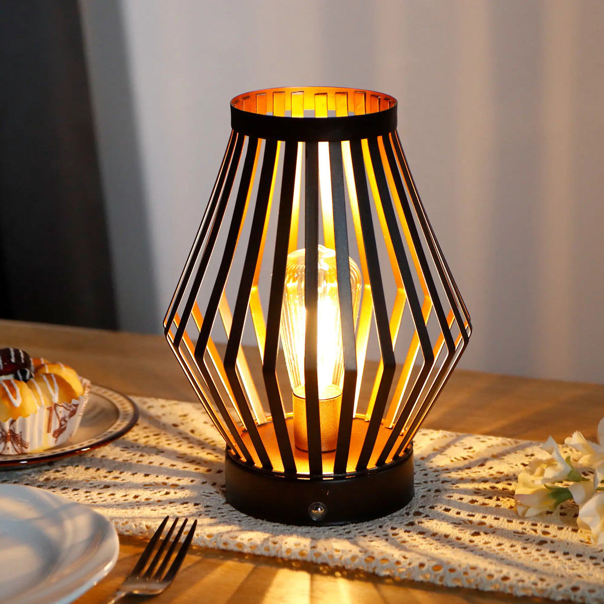 Set of 2 Dimmable Bedside Table Lamps