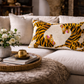 Bengali Silk Velvet Ikat Throw Pillow Cover, 16 x 24