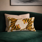 Bengali Silk Velvet Ikat Throw Pillow Cover, 16 x 24