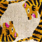 Bengali Silk Velvet Ikat Throw Pillow Cover, 16 x 24