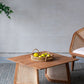 Teak Coffee Table with Teak and Rattan Construction - Natural Wood / Brown