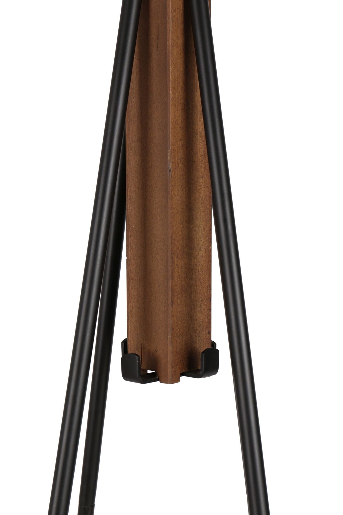 Reclaimed Wood and Metal Freestanding Coat Rack with Hooks - Natural