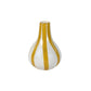 Yellow Stripe Bud Vase | Handpainted Ceramic