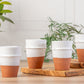 Moroccan Beldi Ceramic Cups White - Set of 4