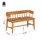 Bramley Outdoor Acacia Wood Bench with Natural Teak Finish