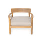 Mallorca Acacia Wood Club Chair with Seat Cushion - Outdoor