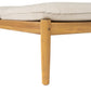 Riviera Outdoor Chaise Lounge with Wheels, Acacia Wood Frame (Set of 2)