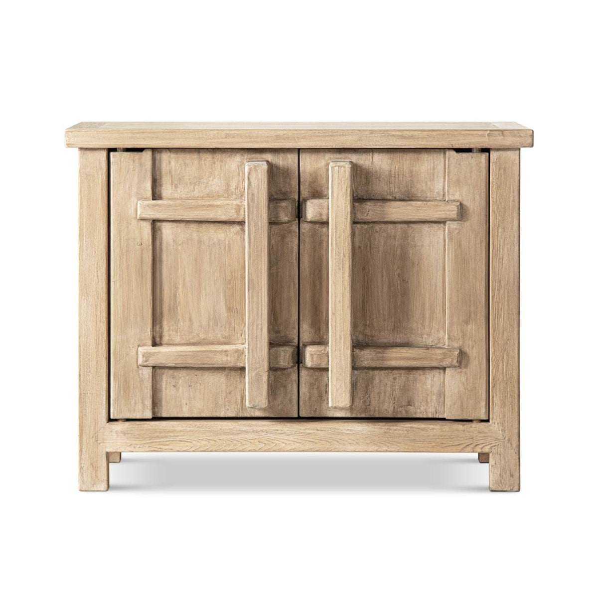Natural Reclaimed Wood 2 Door Accent Cabinet with Storage - Rowan