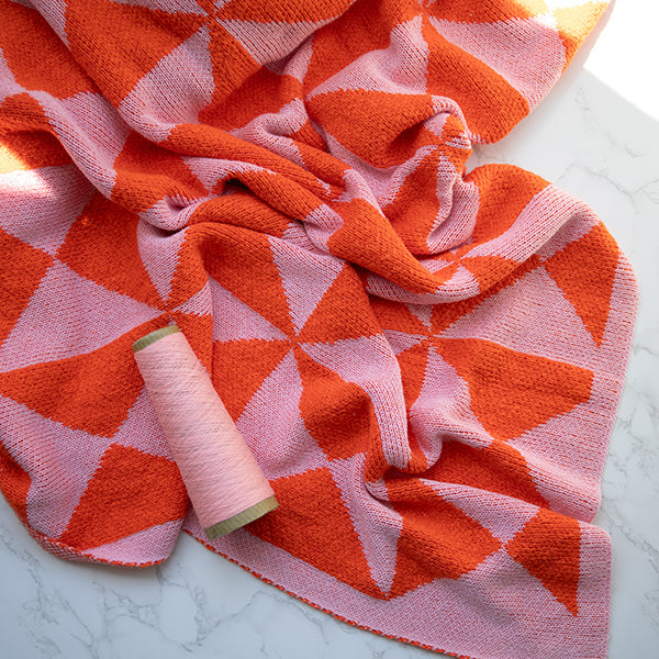 Trikona Organic Cotton Knit Throw Blanket