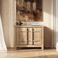 Natural Reclaimed Wood 2 Door Accent Cabinet with Storage - Rowan