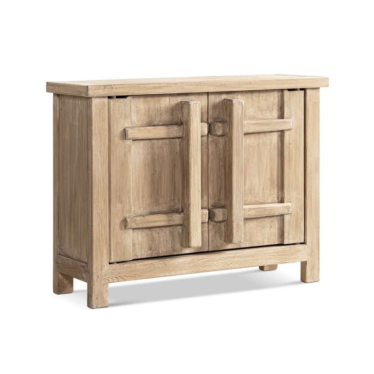Natural Reclaimed Wood 2 Door Accent Cabinet with Storage - Rowan