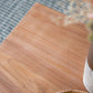 Teak Coffee Table with Teak and Rattan Construction - Natural Wood / Brown