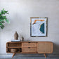 Teak TV Stand with Rattan Panels - Natural Wood / Brown