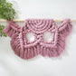 16 inch Chunky macrame flower mandalas. 4 color choices. Made to order.